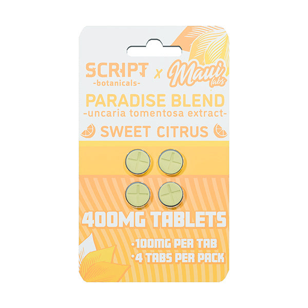 Script x Maui Labs Paradise Blend (Uncaria Tomentosa) Tablets (400mg - 4 Count)