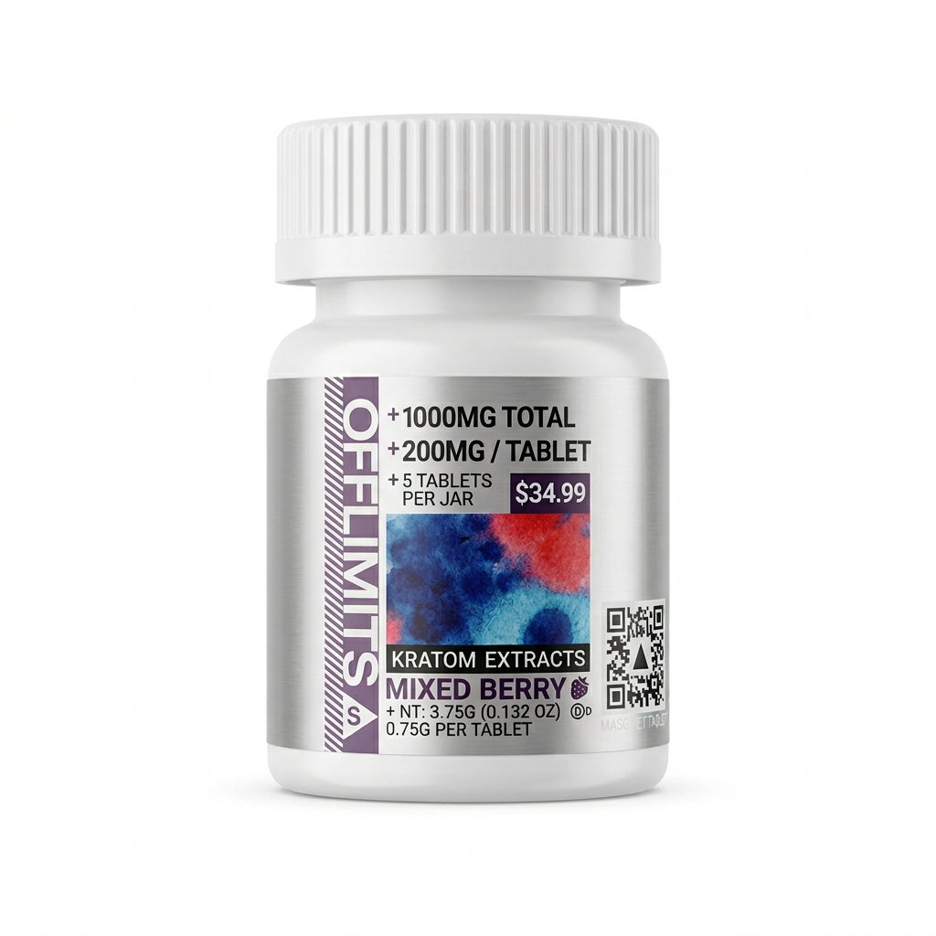 Off Limits Kratom Extract Tablets (1000mg - 5 Count)
