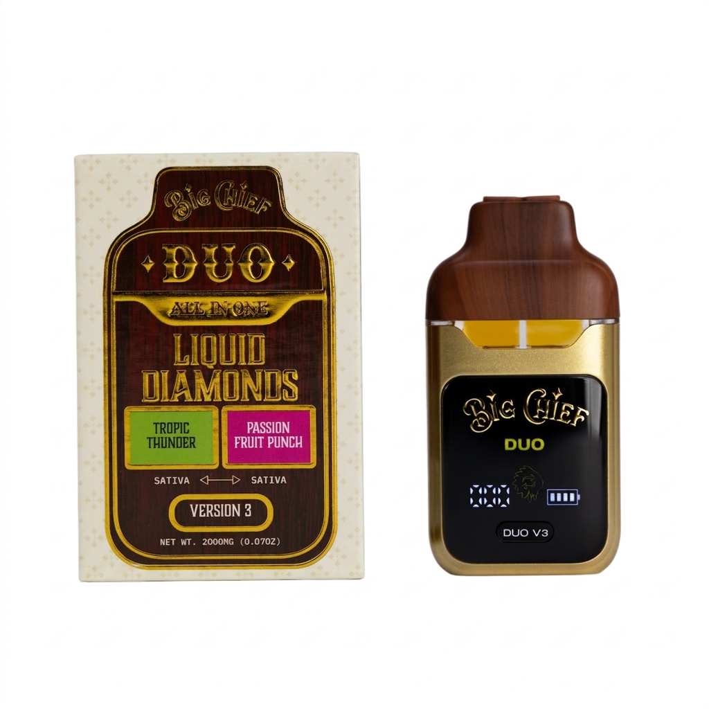 Big Chief THC-A DUO AIO Liquid Diamond Disposable (2000mg)