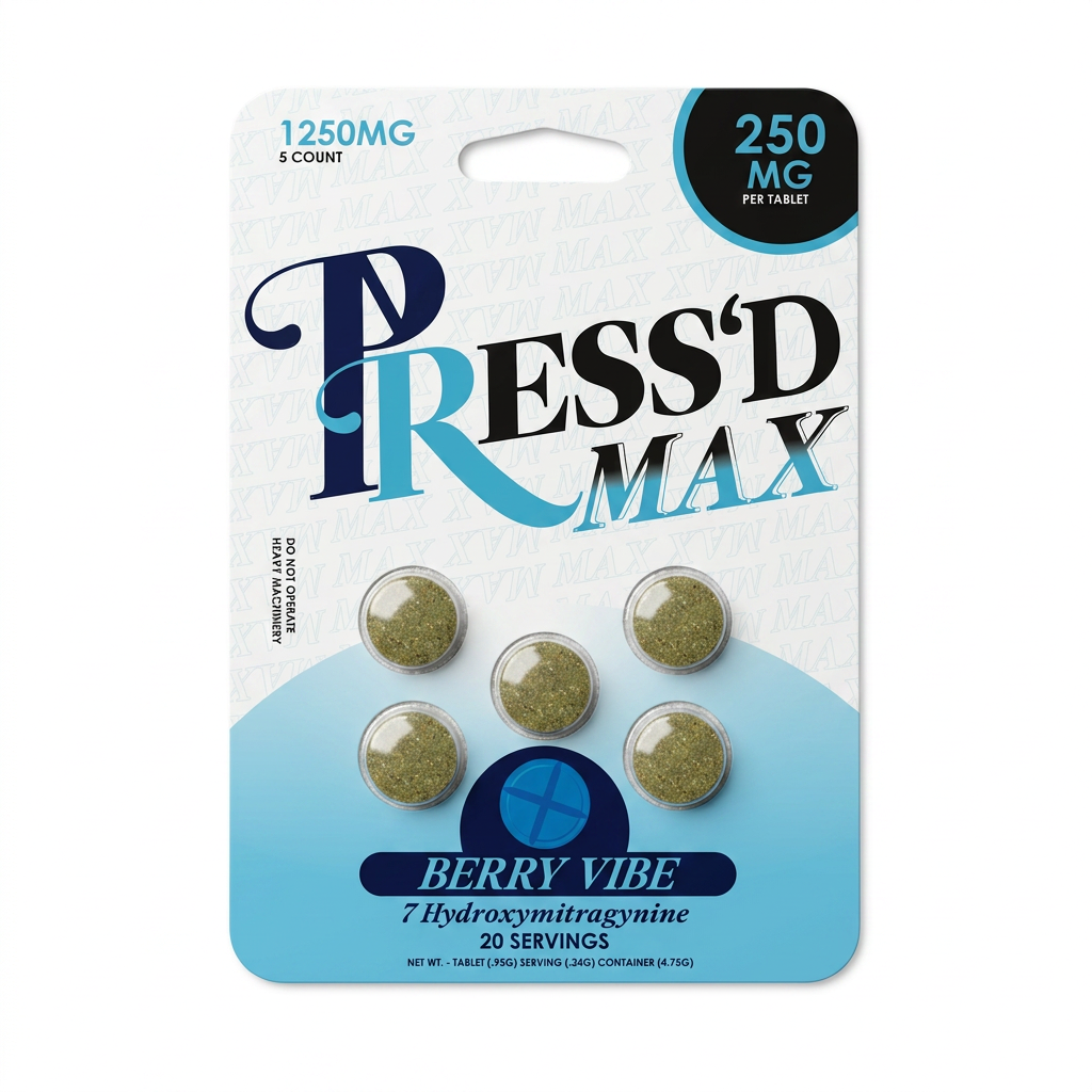 Press'd Max 7-OH Tablets (1250mg - 5 Count)