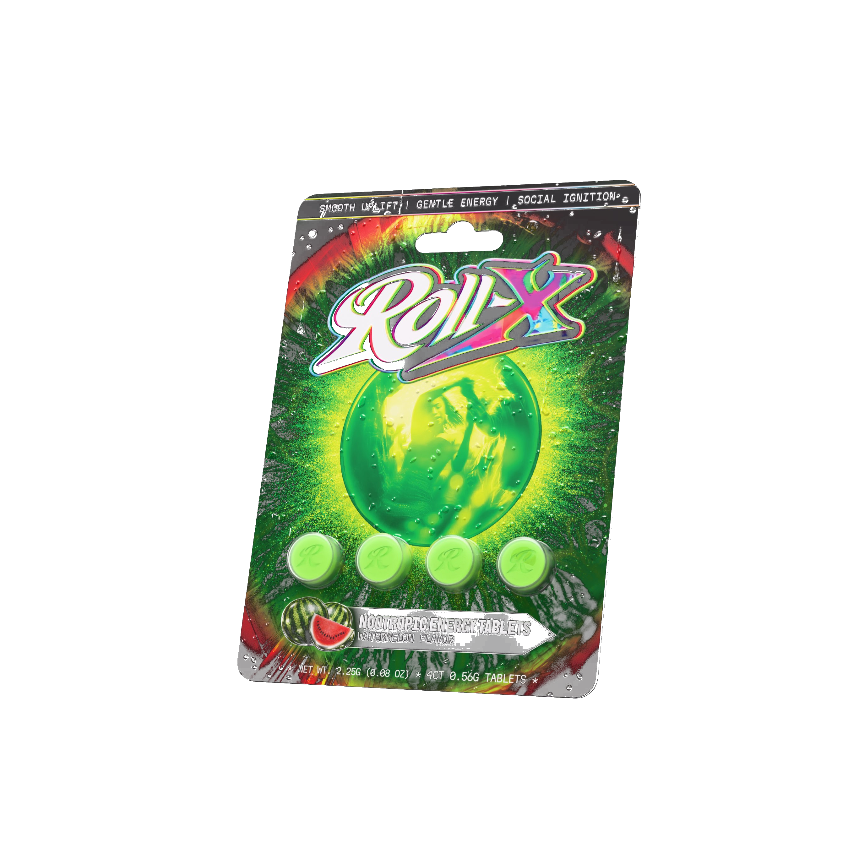 Roll-X Nootropic Energy Tablets (4 Count)