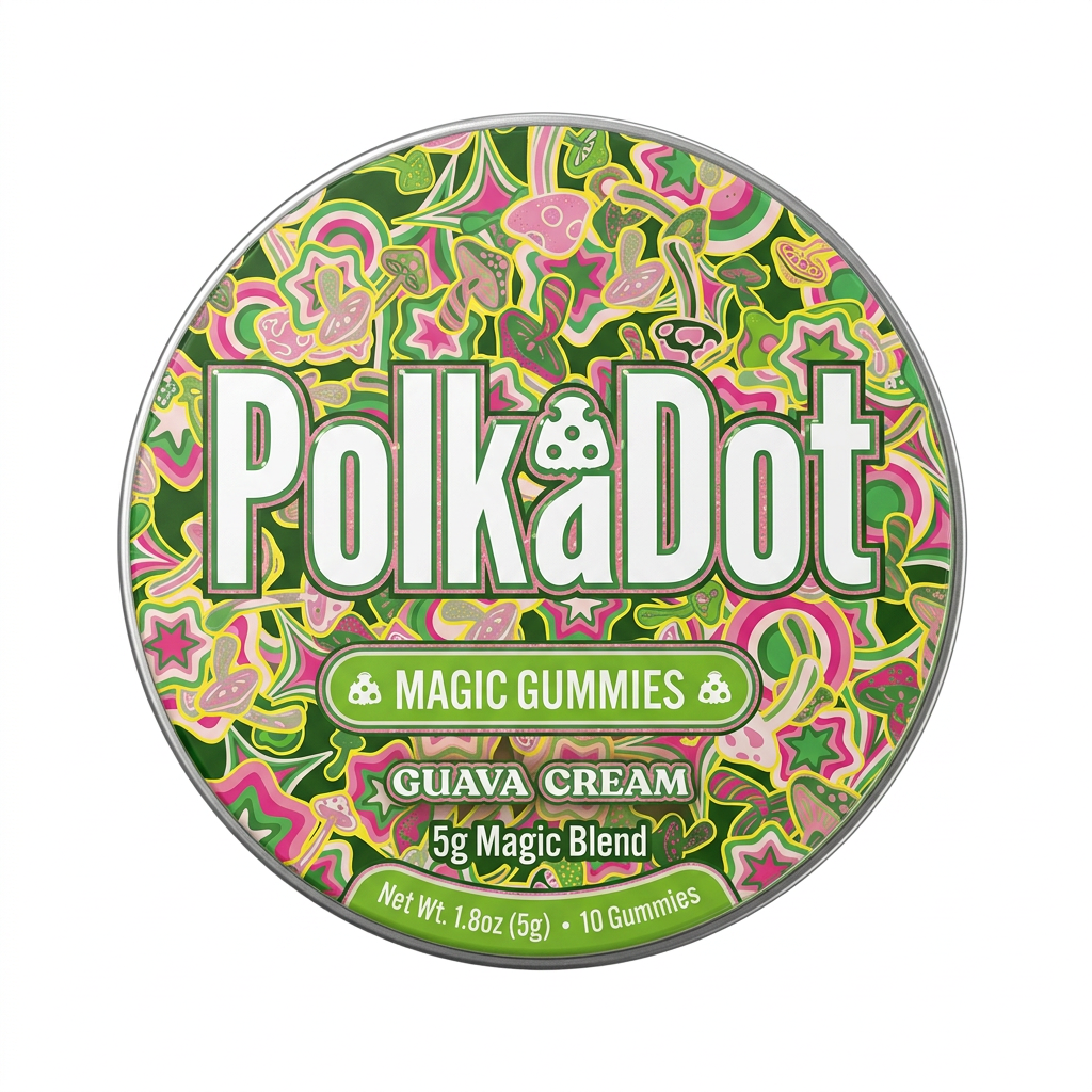 Polk a Dot Mushroom Gummies (5000mg - 10 Count)
