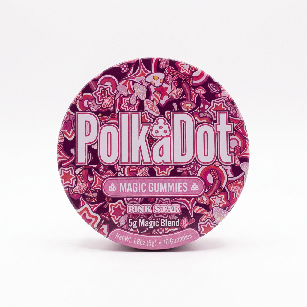 Polk a Dot Mushroom Gummies (5000mg - 10 Count)