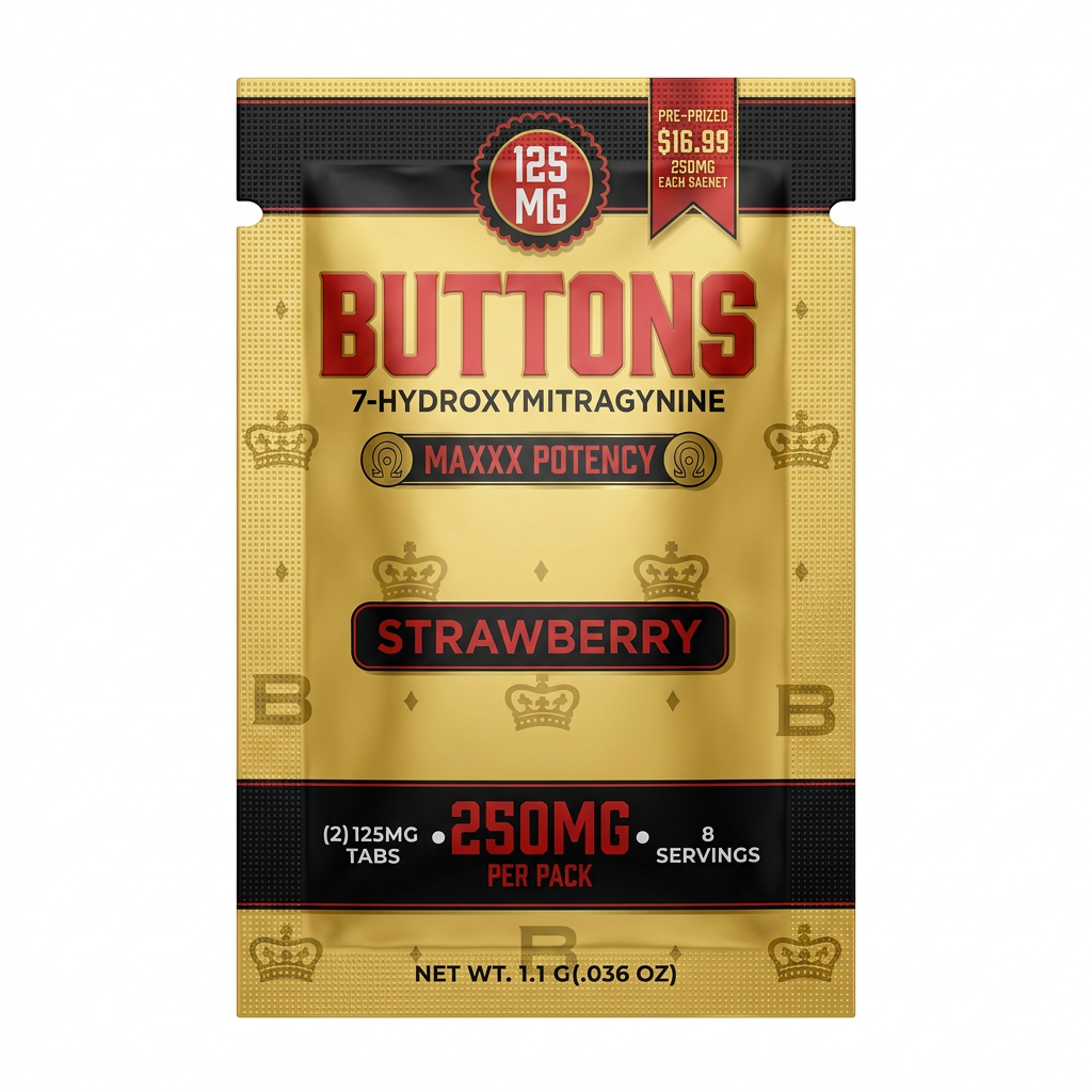 Buttons Maxxx Potency 7-OH Tablets (250mg - 2 Count