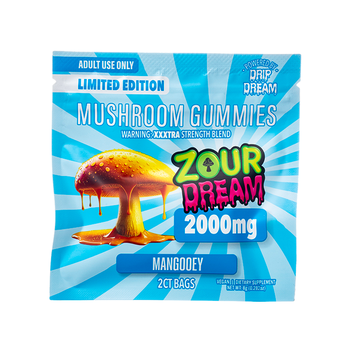 Zour Dream Mushroom Gummies (2000mg - 2 Count)