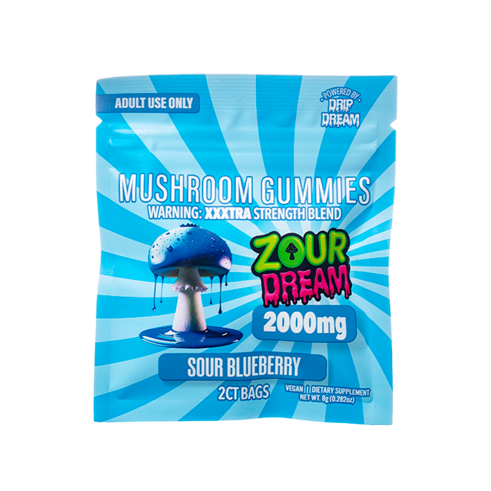 Zour Dream Mushroom Gummies (2000mg - 2 Count)