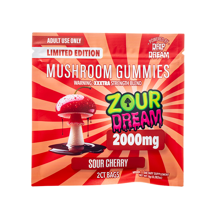 Zour Dream Mushroom Gummies (2000mg - 2 Count)