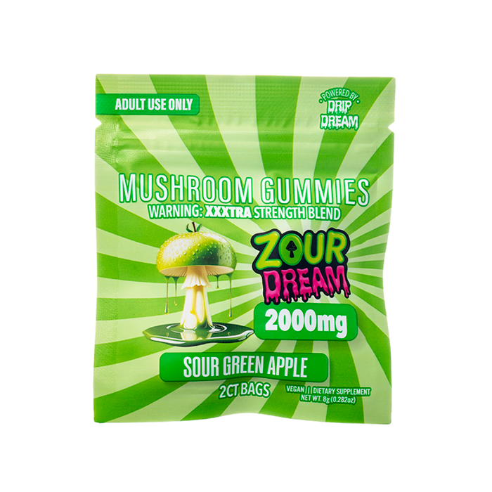 Zour Dream Mushroom Gummies (2000mg - 2 Count)