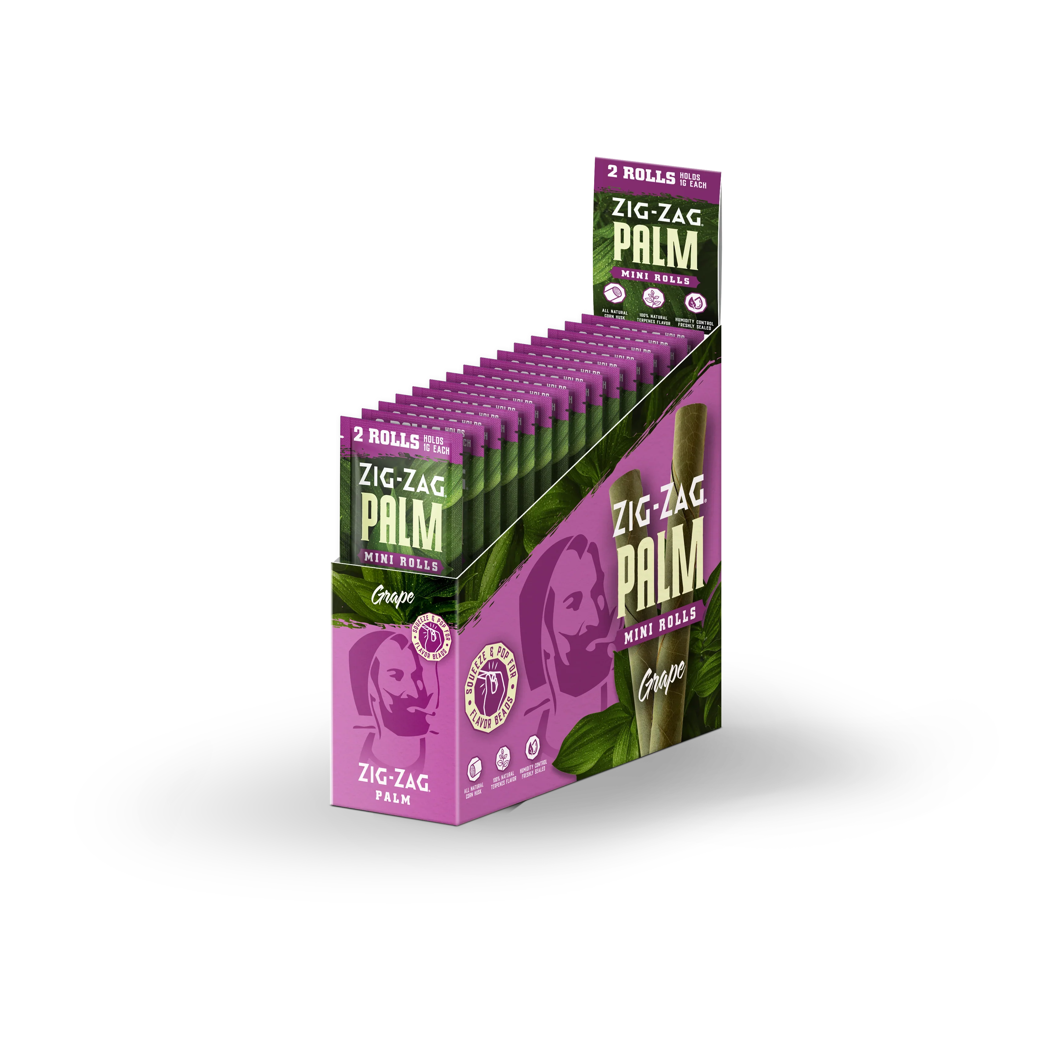 ZIG ZAG Mini Palm Rolls (15 Pack)