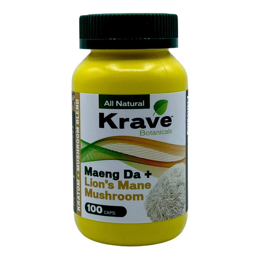 Krave Kratom & Mushroom Capsules (100ct)